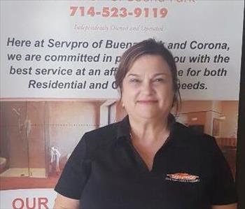 Stella Bonilla, team member at SERVPRO of Corona