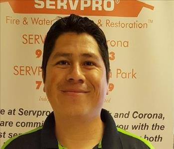 Arturo Sanchez-Boo, team member at SERVPRO of Corona